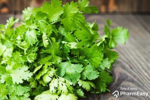 health benefits Of coriander leaves