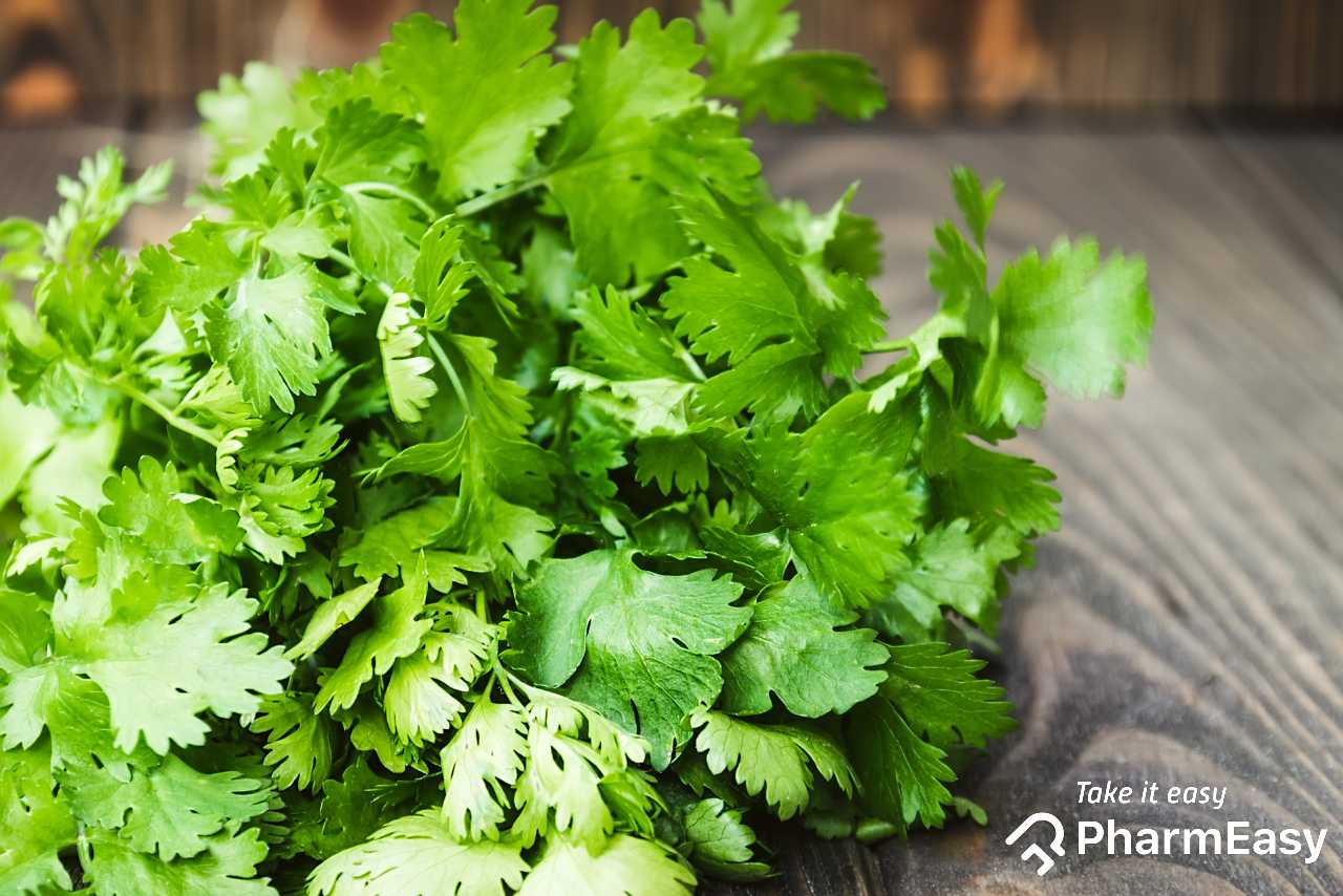 health benefits Of coriander leaves